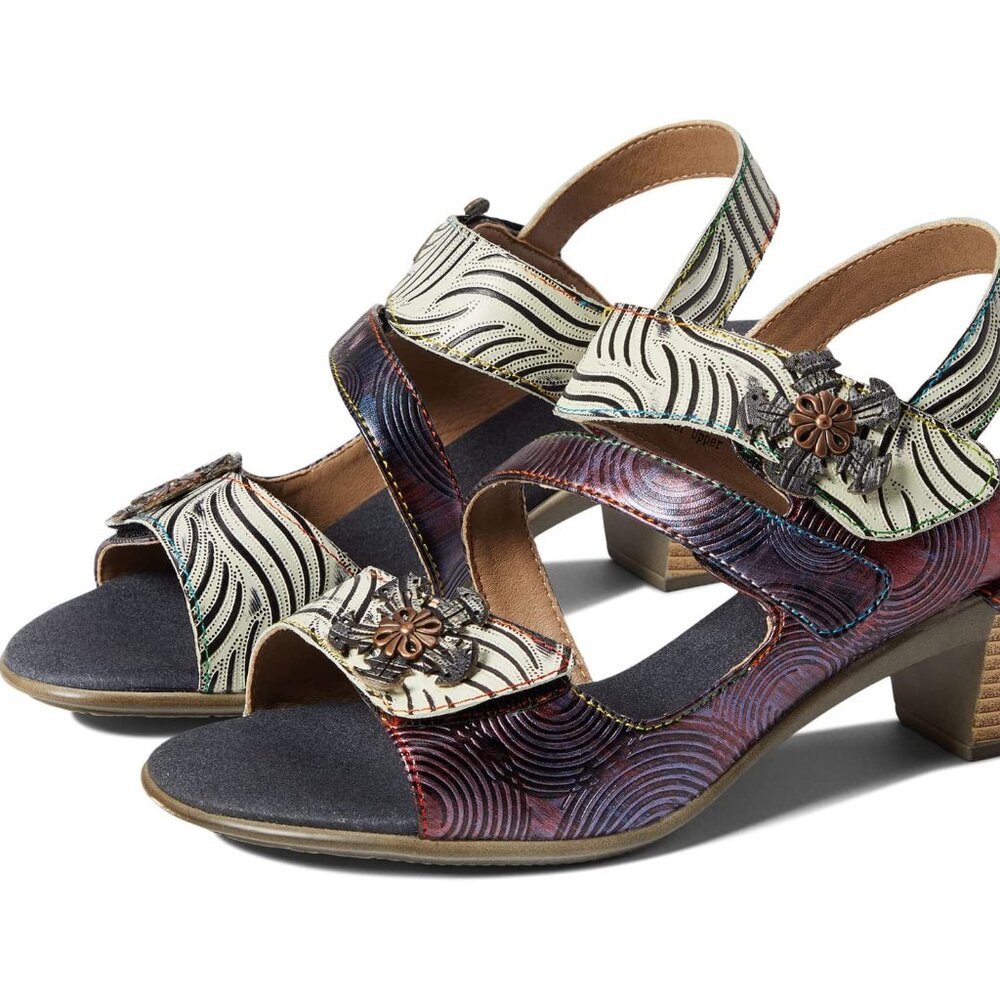 NEW L'Artiste Purple of SPRING STEP Heels for Women adjustable Modern sandal